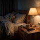 Phone charging overnight on a nightstand
