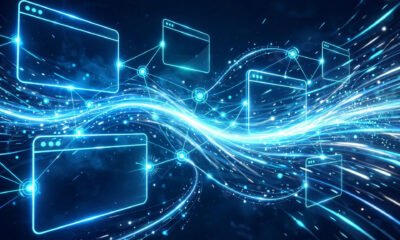 Abstract illustration of fast web technology