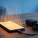 Smartphone charging and running warm