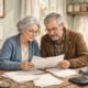 Illustration of Social Security trust fund and retirement concept