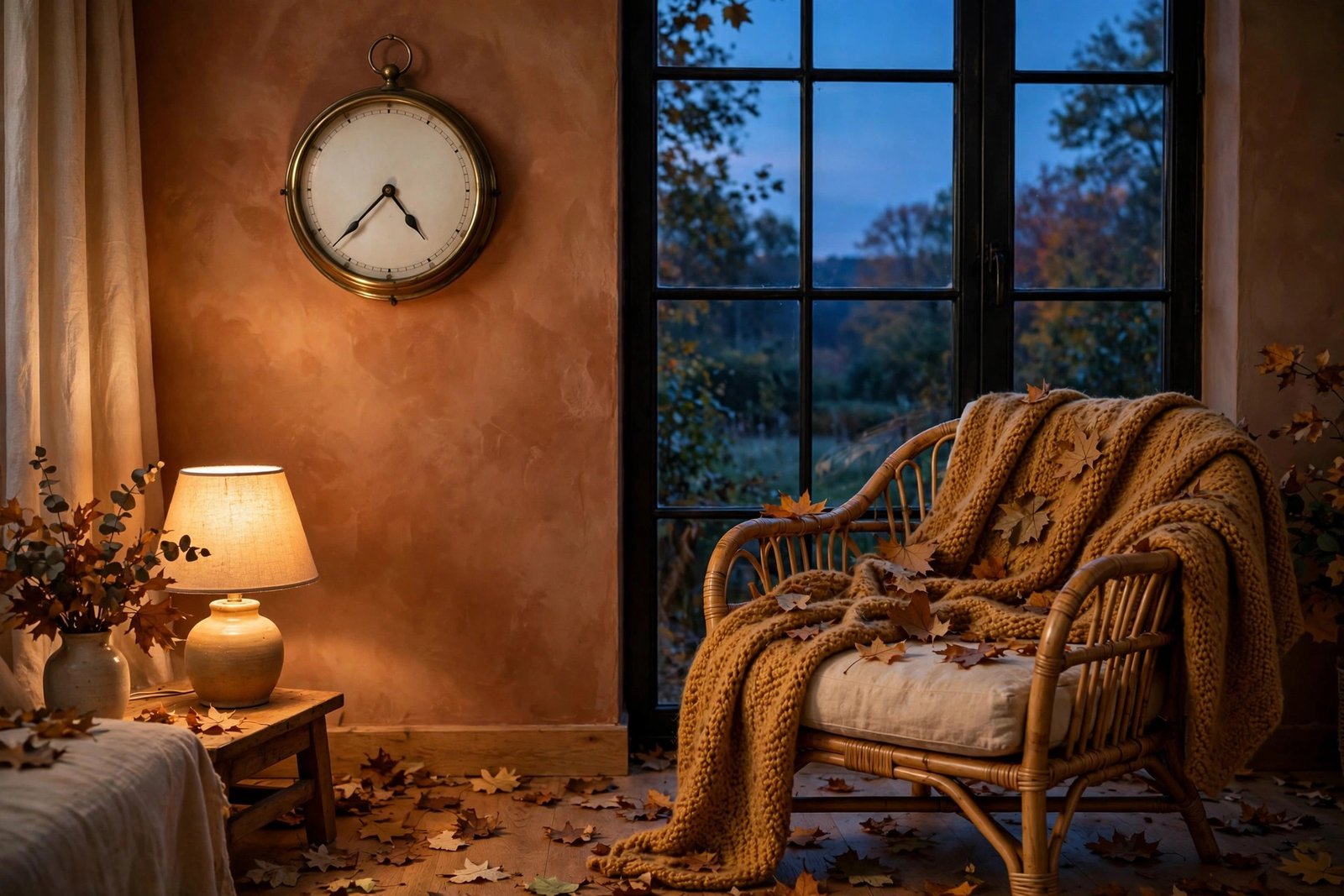 clock set back one hour for the fall time change